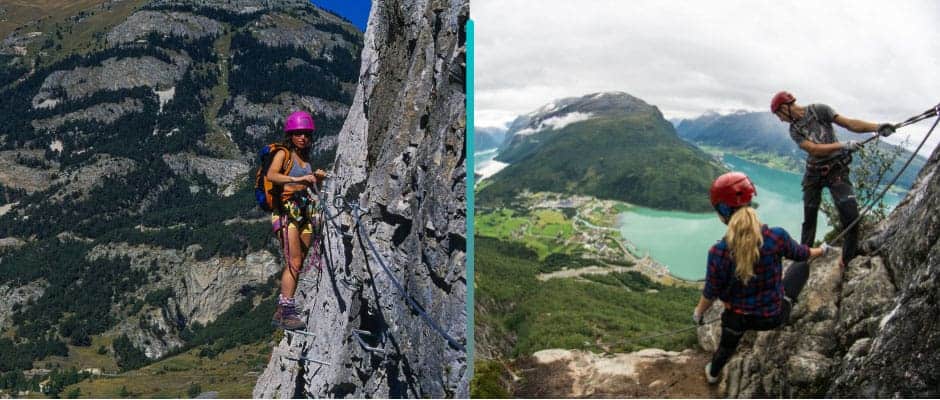 via ferrata i Loen