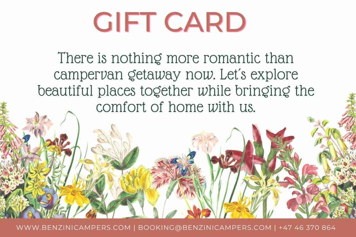 campervan gift card