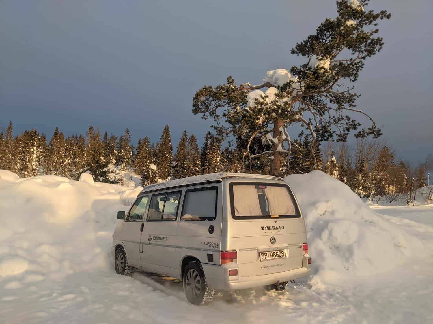 winter camping in norway